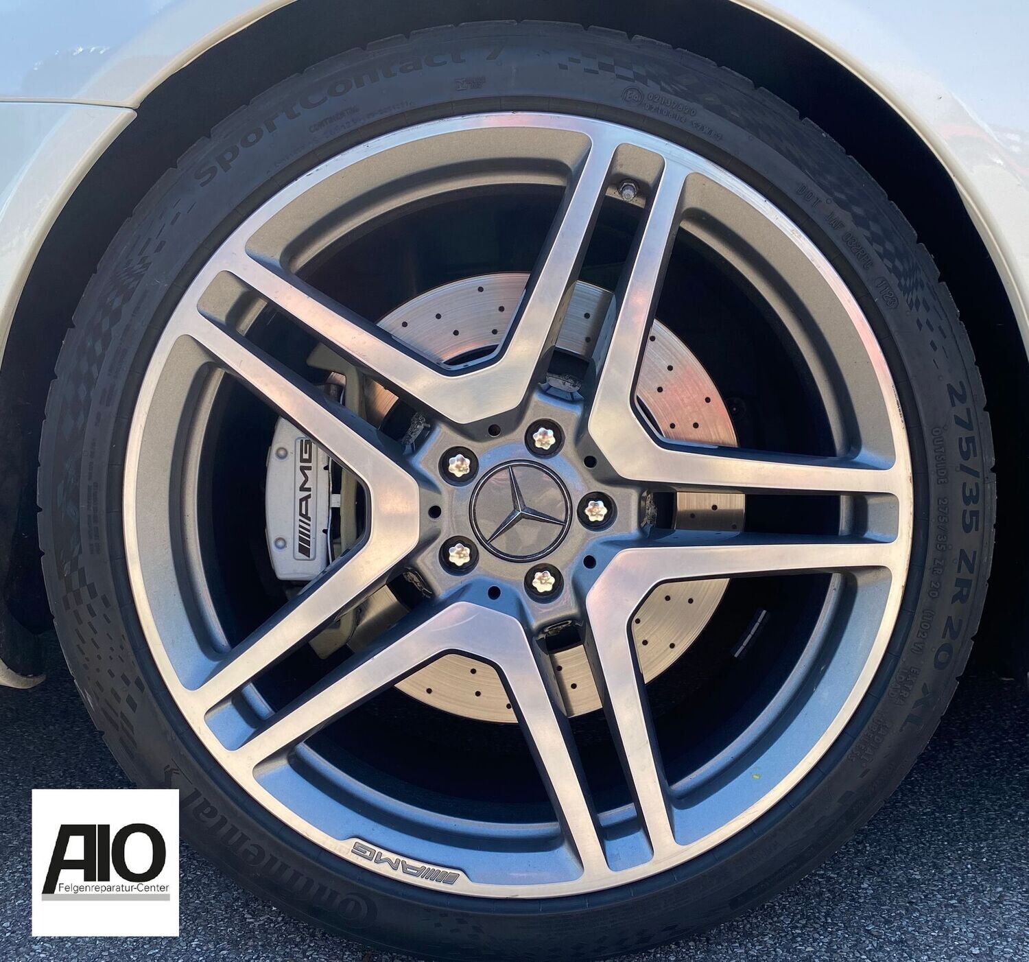 LF1 Original Mercedes Alufelge A2214013102 – 5-Doppelspeichen-Rad Grau HGG VA – S-Klasse W221 / CL-Klasse C216