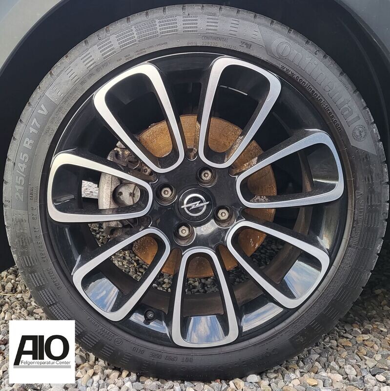 LF1 Original Opel Felge 13369313  - ROULETTE 7-Segmentspeiche Schwarz HGG - ADAM 2013-2018
