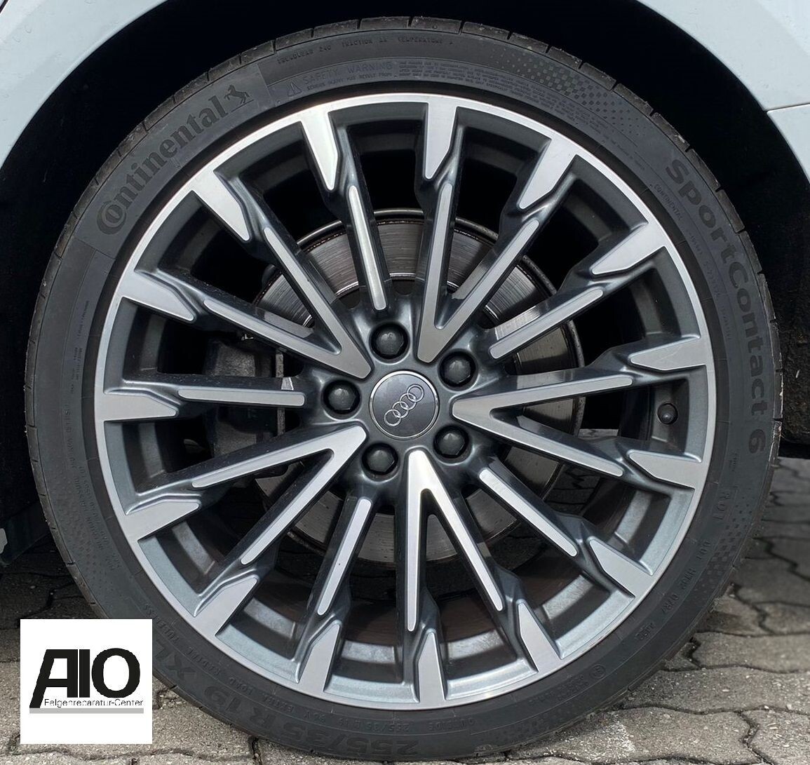 LF1 Original Audi Felge 8W0601025BJ
 - Vielspeichen V Design Grau - A5 Typ F5 8W - Sportback Limousine Cabrio