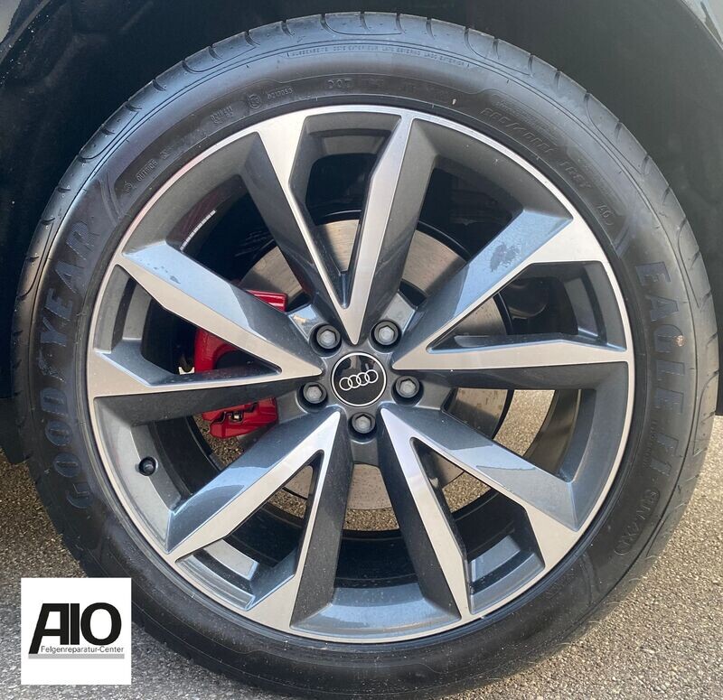 LF1 Original Audi Felge 4M0601025BP - 5 Doppelspeichen V Design HGG Grau - Q7 Typ 4M 2015-
