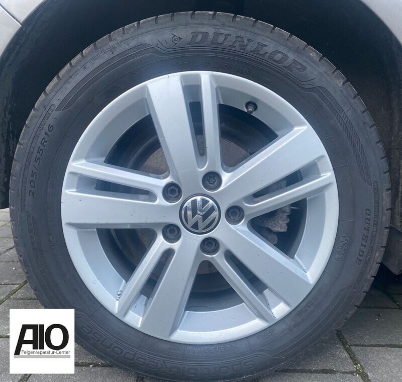 LF1 Original VW Felge 1K8601025H – Stratford 5-Doppelspeichen-Design Silber – Scirocco 3