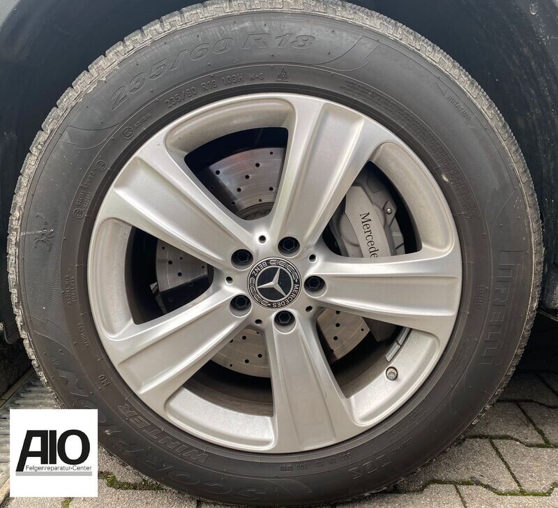 LF1 Original Mercedes Benz Felge A2534012100 – 5-Speichen-Rad Silber – GLC X253 / C253