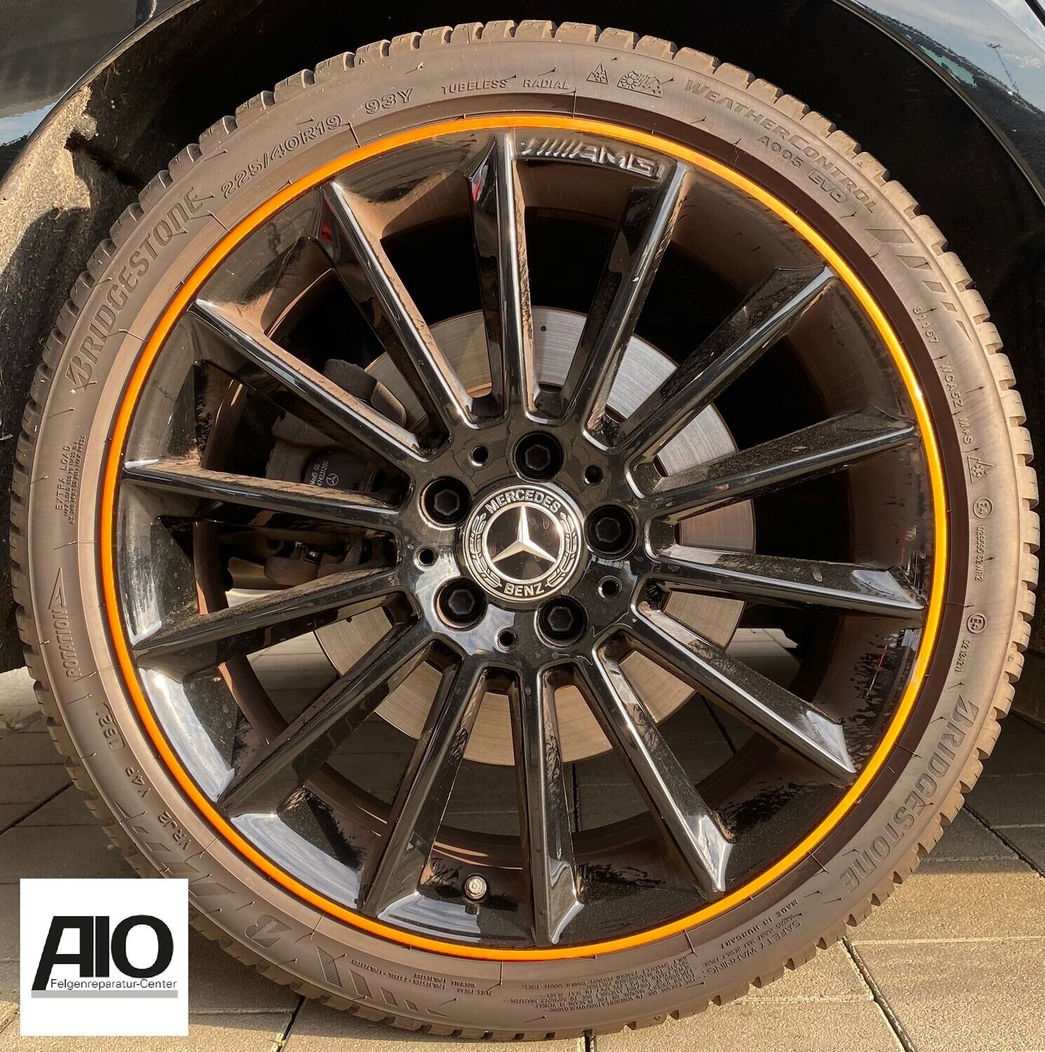 LF1 Original Mercedes Benz Felge A1774011600 – AMG Vielspeichen-Rad Horn Orange – A-Klasse W177 / V177 & CLA X118 C118