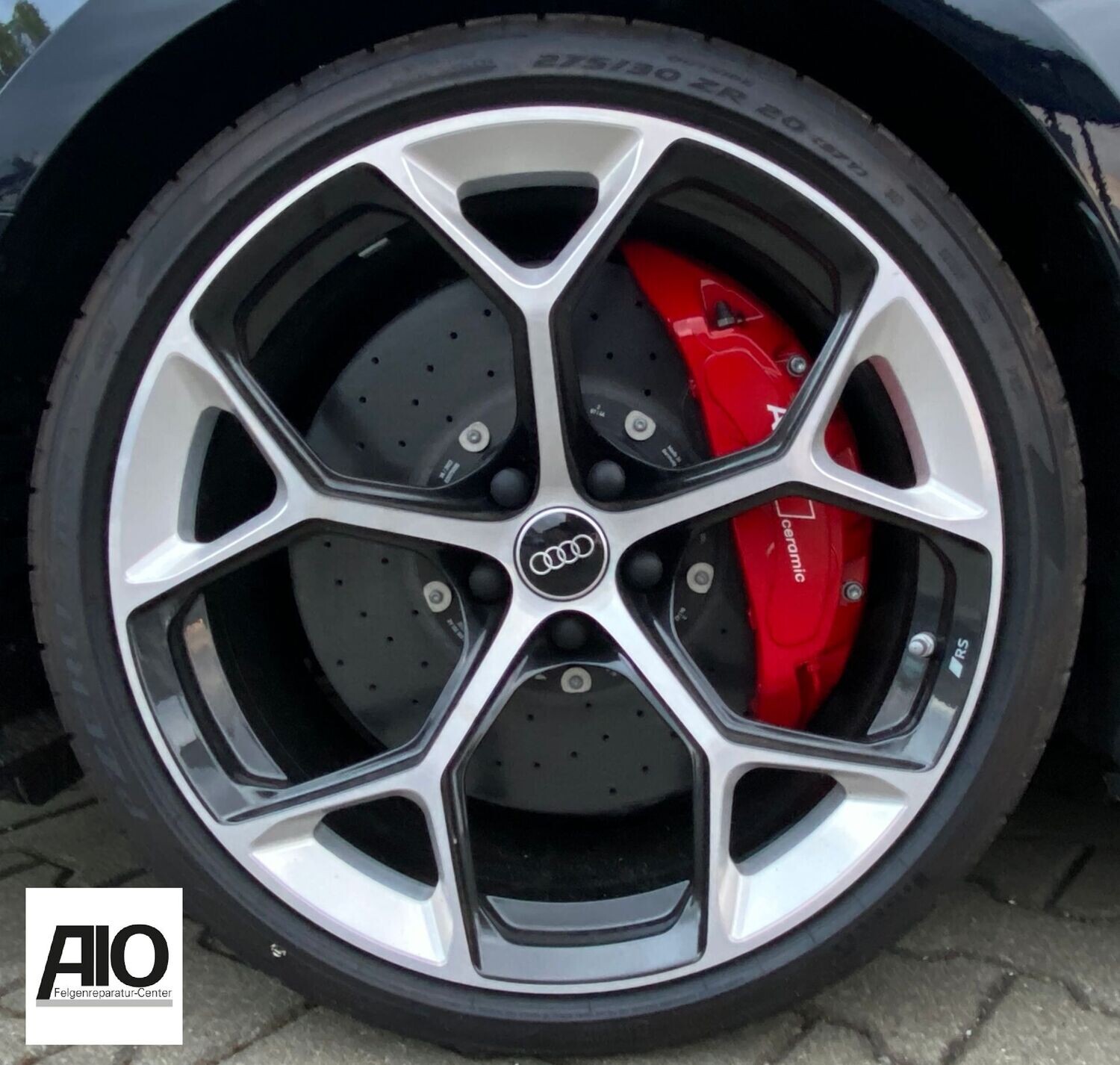 LF1 Original Audi Felge 8W0601025GK - Competition Plus 5-Y-Design Schwarz gefräst - RS4 Typ 8W /  RS5 Typ F5