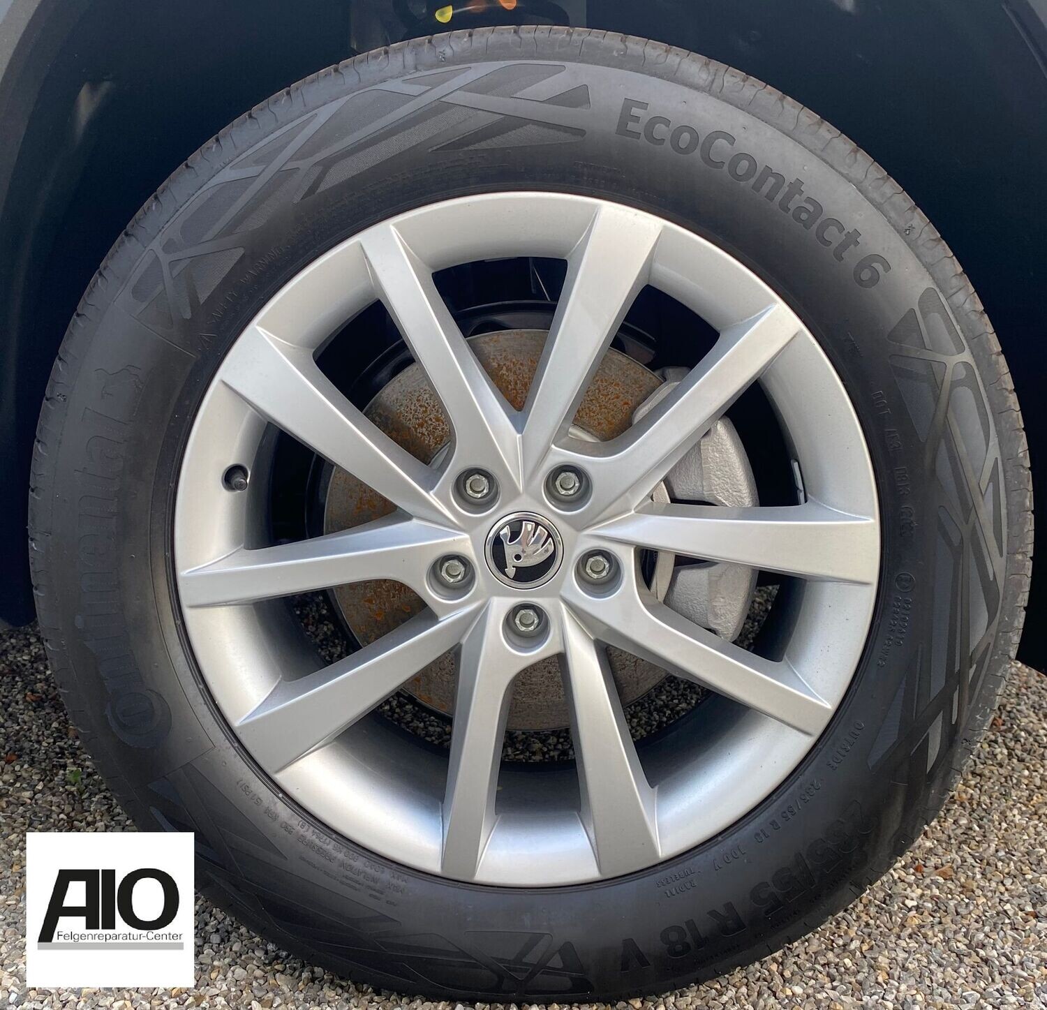 LF1 Original Skoda Alufelge 565071498C – ELBRUS 10 Speiche Silber – Kodiaq