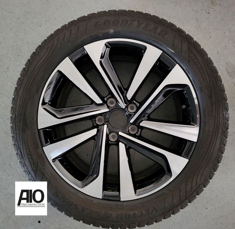LF1 Original VW Felge 5G0601025EA – Dublin 5-Doppelspeiche Schwarz HGG – Golf 7 Typ AU