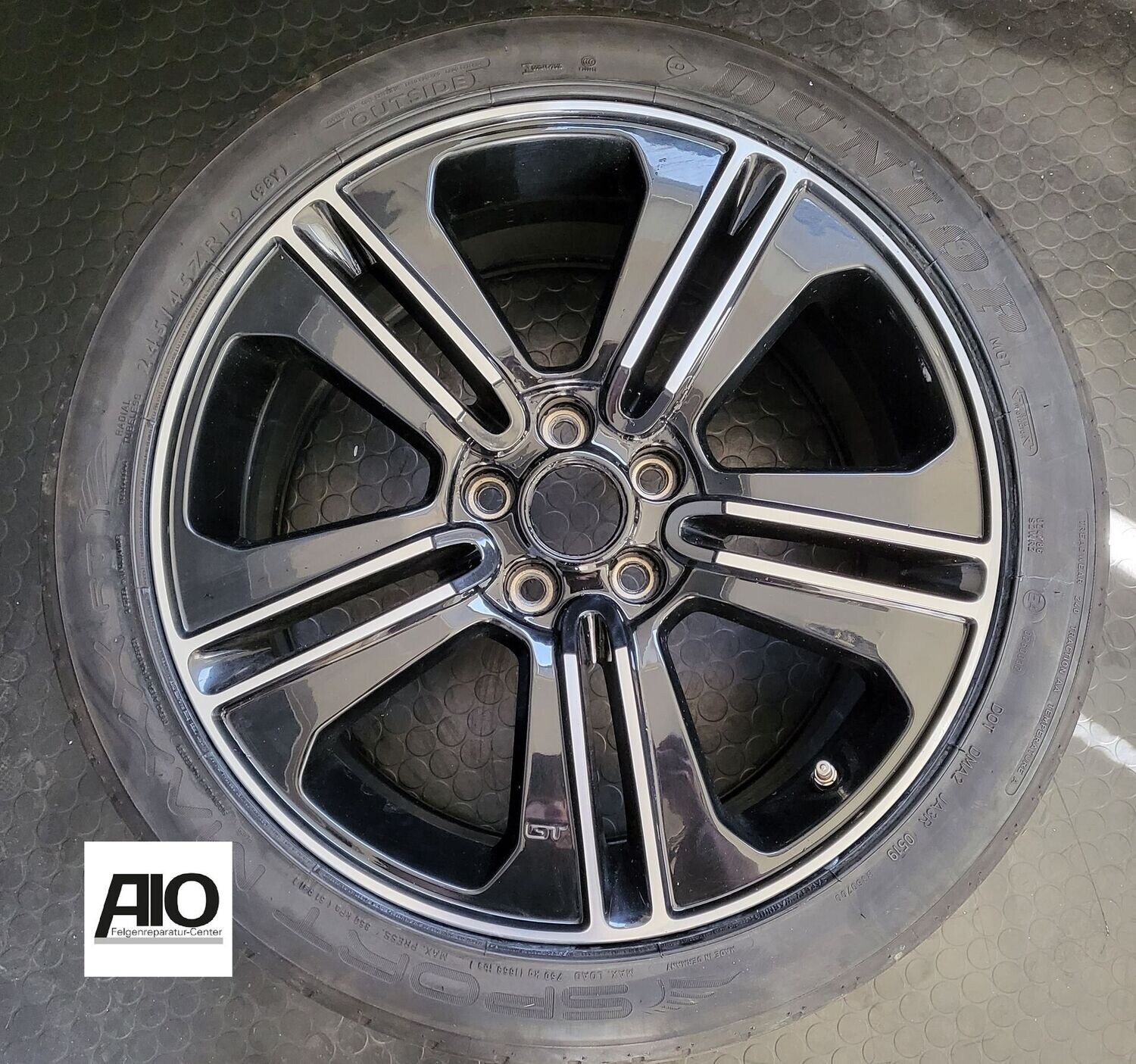 LF1 Original Ford Felge  DR3J-1007-AA - Dicastal Doppelspeiche Schwarz HGG - Mustang GT V von 2013-2014