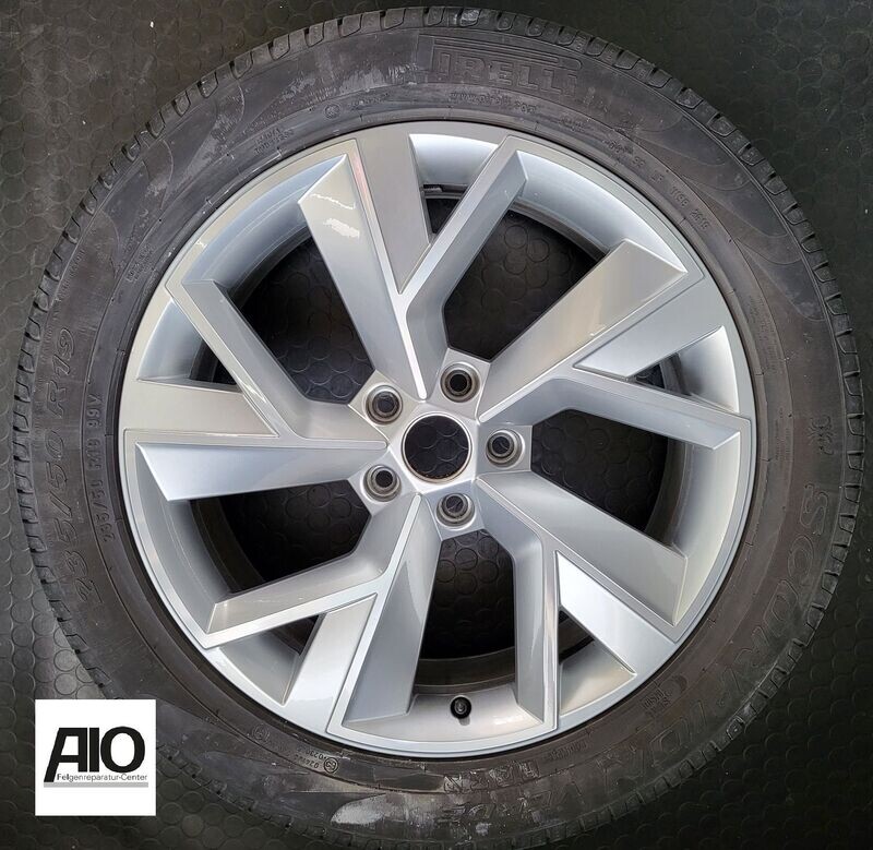 LF1 Original Skoda Alufelge 565601025F  –  Triglav-Design Silber – Kodiaq Typ NS