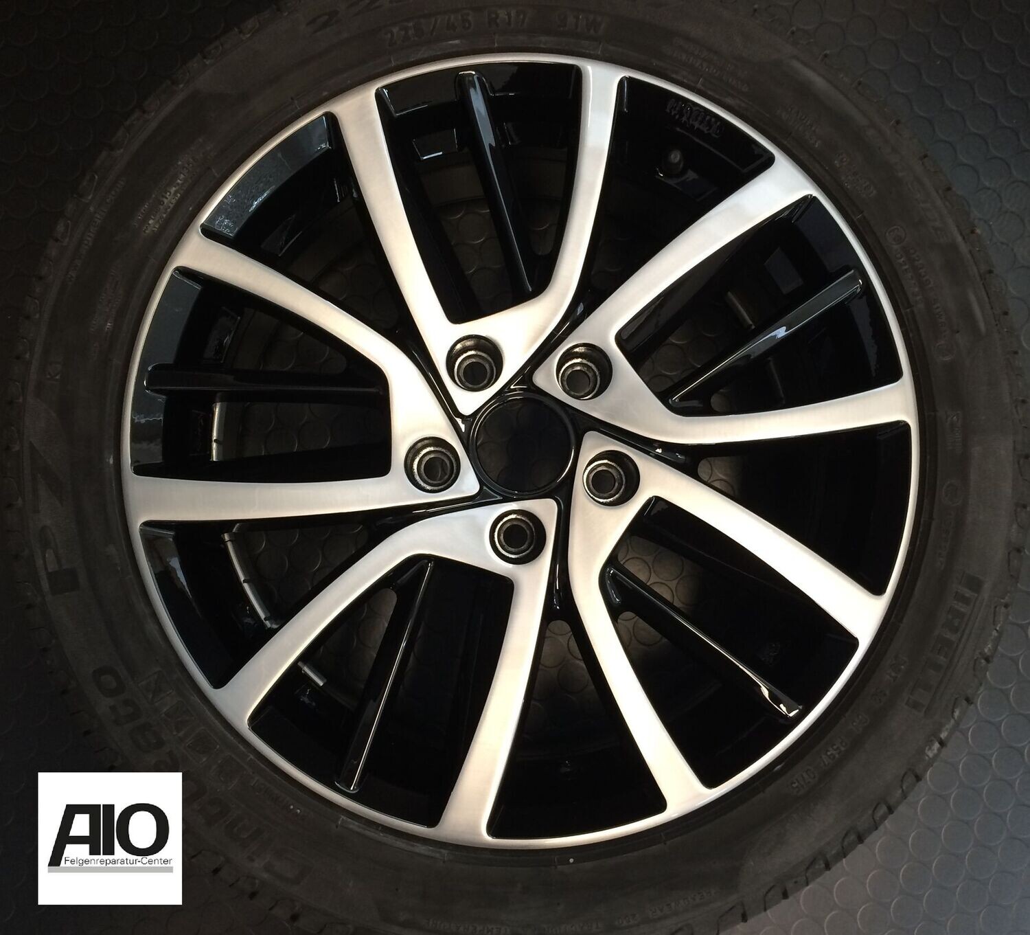 LF1 Original VW Felge 5G0071497 - Blade Vielspeichen Design Schwarz HGG – Golf 7 AU ab 2013 -2021