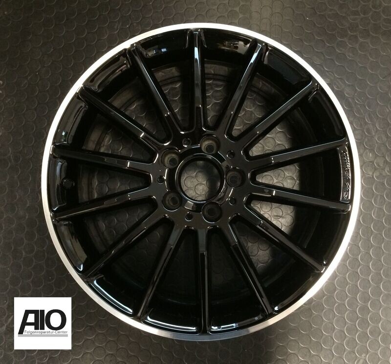 LF1 Original Mercedes Benz Felge A1764010200 – Vielspeichen-Rad Schwarz HGG Horn – A-Klasse 176+177/ CLA 117 / B -Klasse 246