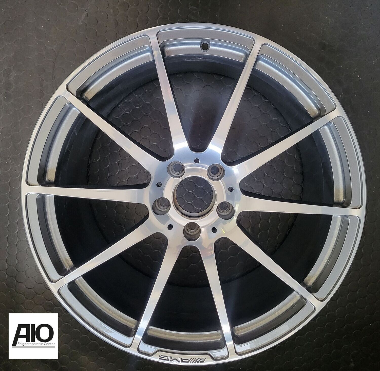 LF1 Original Mercedes Benz Felge A1974010502 – AMG Vielspeichen-Design Grau HGG HA  – SLS AMG GT C197 / R197 / Black Series Coupe