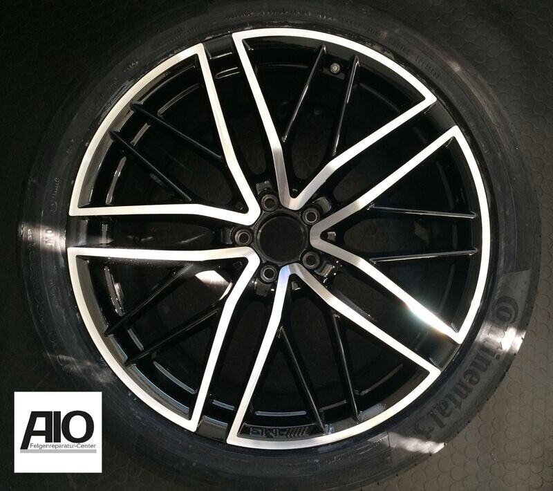 LF1 Original Mercedes Benz Felge A2534015700 – Vielspeichen Design Schwarz HGG – GLC X253 / C253