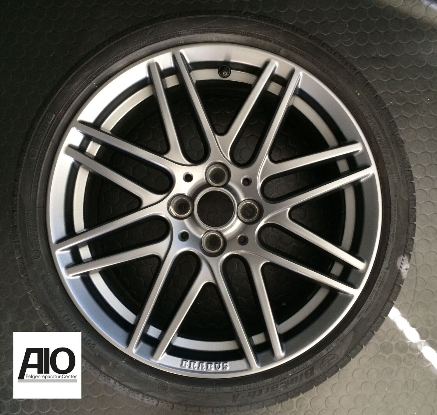 LF1 Original Smart Felge A4534012701 - Brabus Monoblock 8 Grau Matt - A453, C453, W453