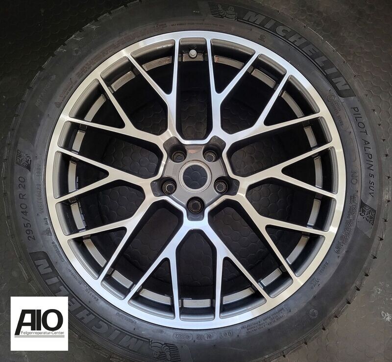 LF1 Original Porsche Felge 95B601025DS
 - RS Spyder Y-Speiche Grau HGG VA - Macan Typ 95B ab 2013-