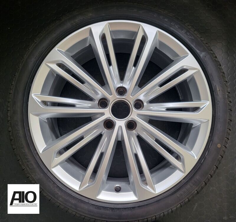 LF1 + LACK Original VW Felge 3G0601025R – VERONA 10 - Speichen Design Silber – Passat B8 / Beetle 5C LF1