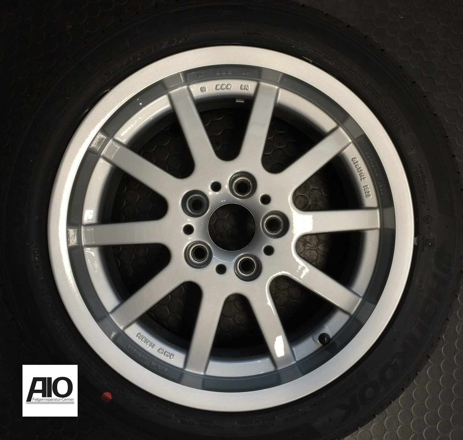 LF1 Original BMW Felge 1181877 -  Styling 14 10-Speiche Silber HA - 7er Typ E32 von 1986–1994