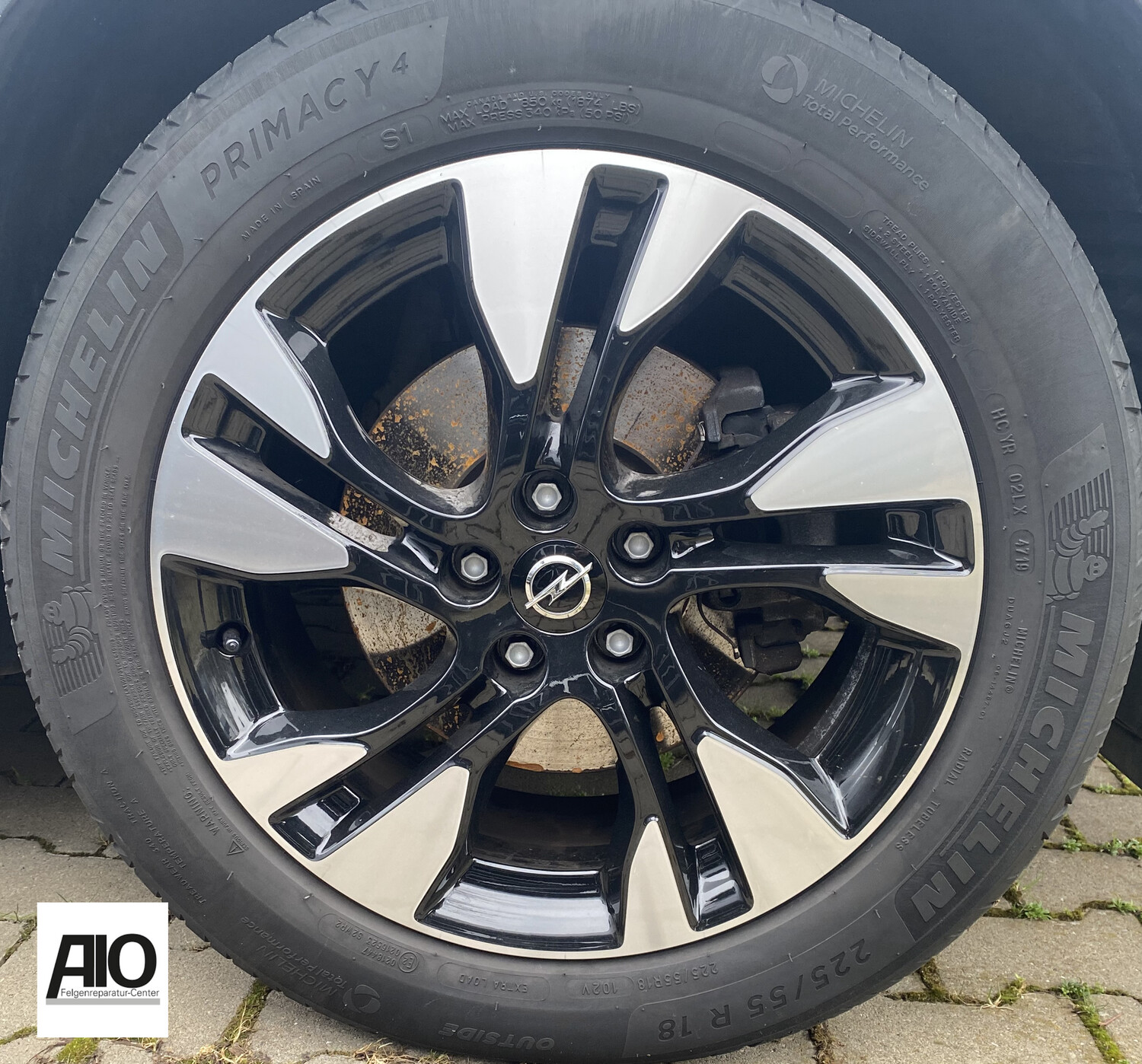 LF1 Original Opel YP00063880 - 5-Doppelspeiche Schwarz HGG -Grandland X ab 2017-