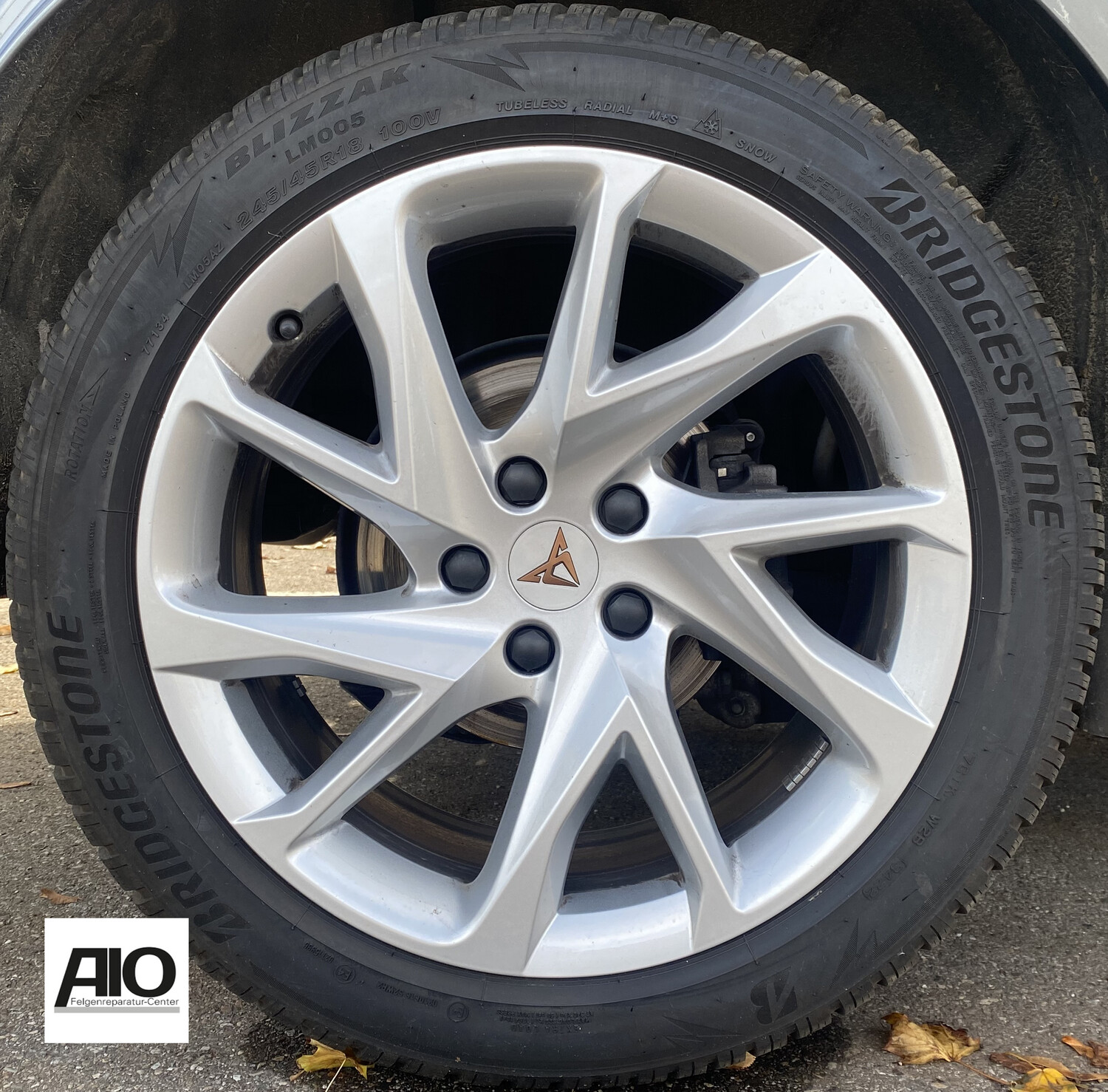 LF1 + LACK Original CUPRA  Alufelge 5FF601025C – V-Speichen-Design Silber – Formentor 2020-