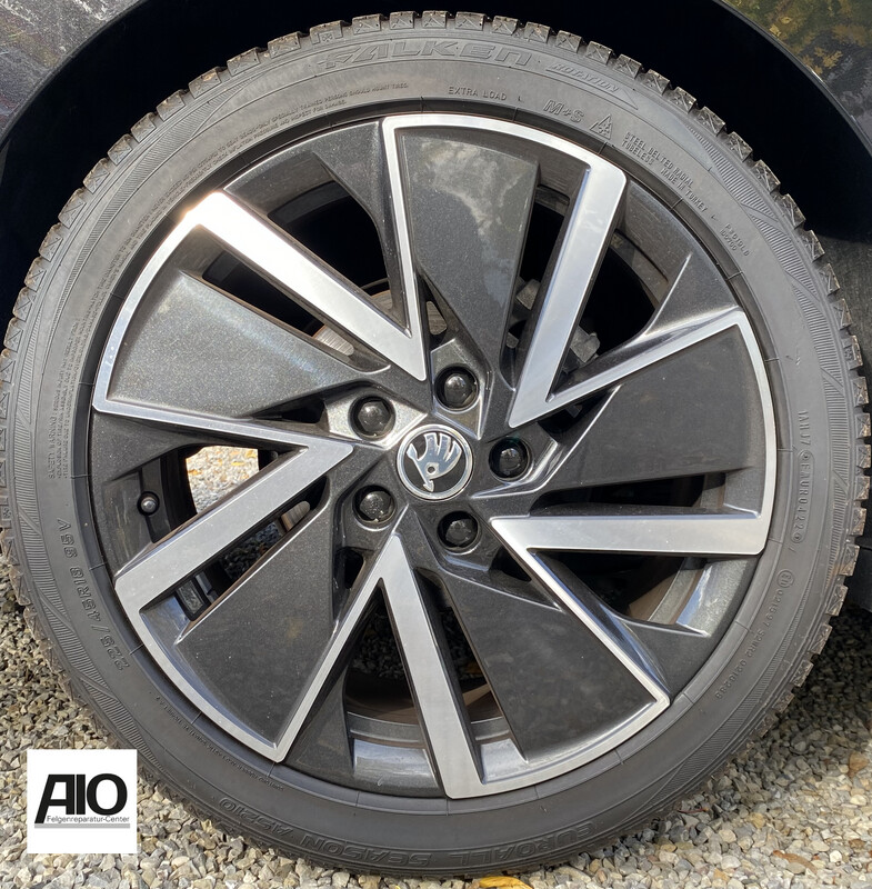 LF1 Original Skoda Alufelge 5E3601025AD –  "Vega Aero" Turbinendesign Grau HGG – Octavia IV Typ NX