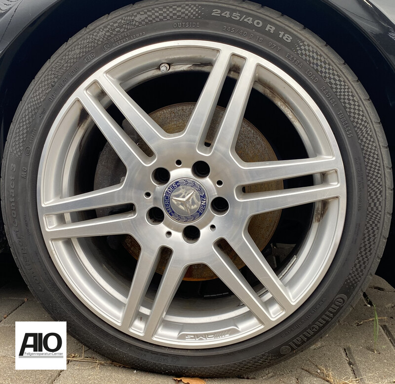 LF1 Original Mercedes Benz Felge A2074011302 – AMG-5-Doppelspeichen-Rad Grau HGG VA – E-Klasse C207 / A207 2010-2017