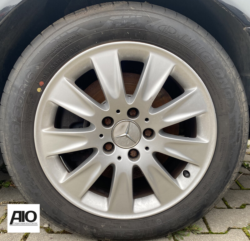LF1 Original Mercedes Benz Felge A2094013602 – 9-Speichen-Rad Silber – CLK 209 (2002-2009)