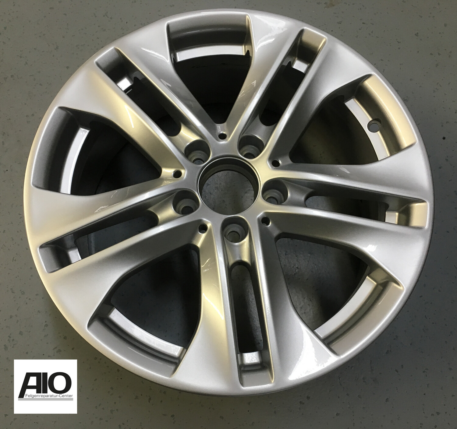 LF1 Original Mercedes Benz Felge A2044017502 – 5-Doppelspeichen-Design Silber –  C-Klasse W204 2007 - 2015