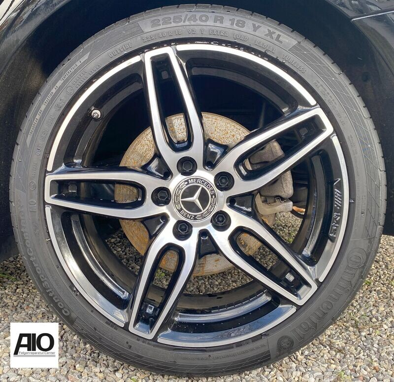 LF1 Original Mercedes Benz Felge A1764010700 – AMG 5-Doppelspeichen-Rad Schwarz HGG – A-Klasse 176+177 / CLA 117