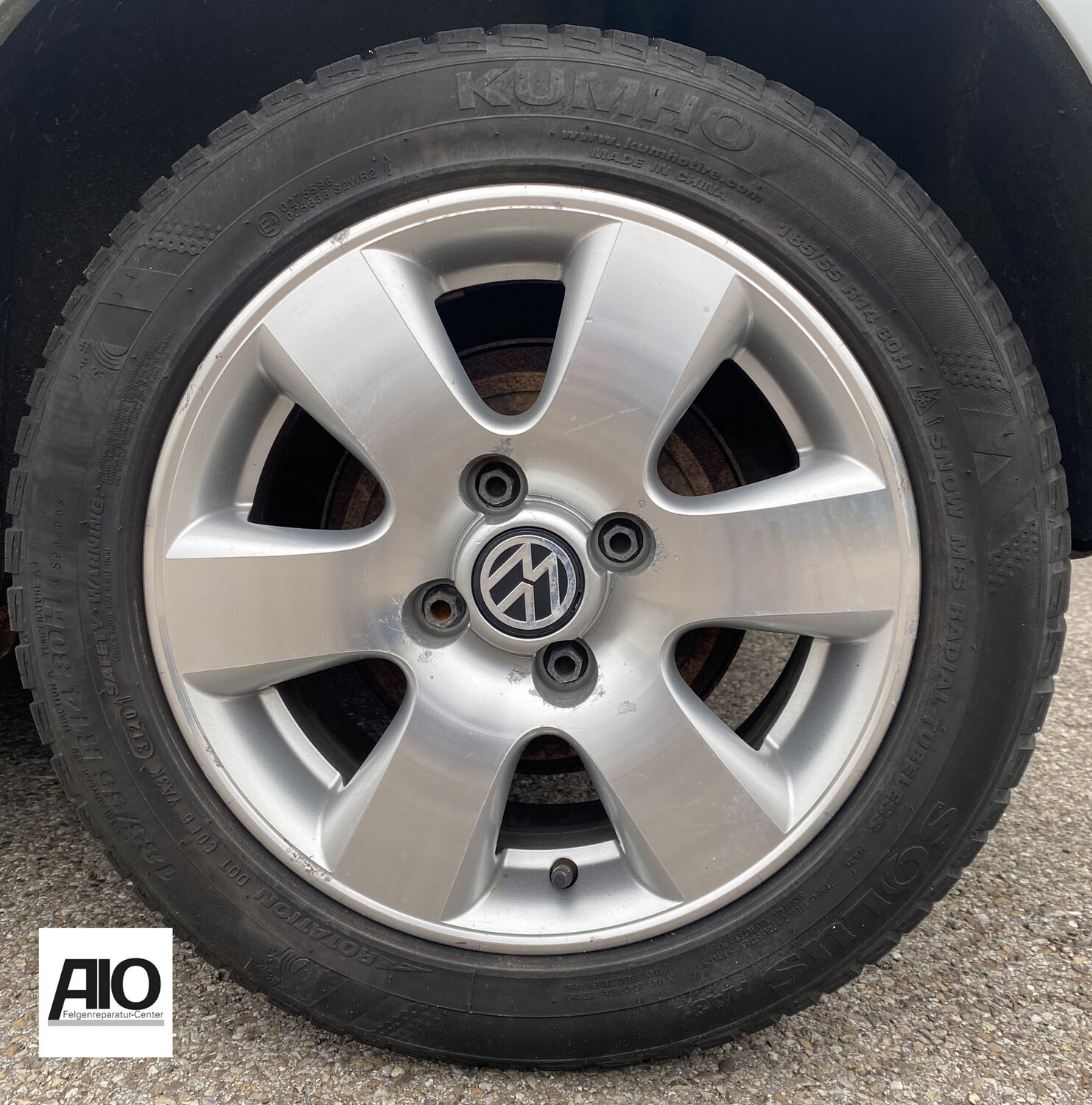 LF1 Original VW Felge 6X0601025D - 6 Speichen Design Silber – Lupo Typ 6X