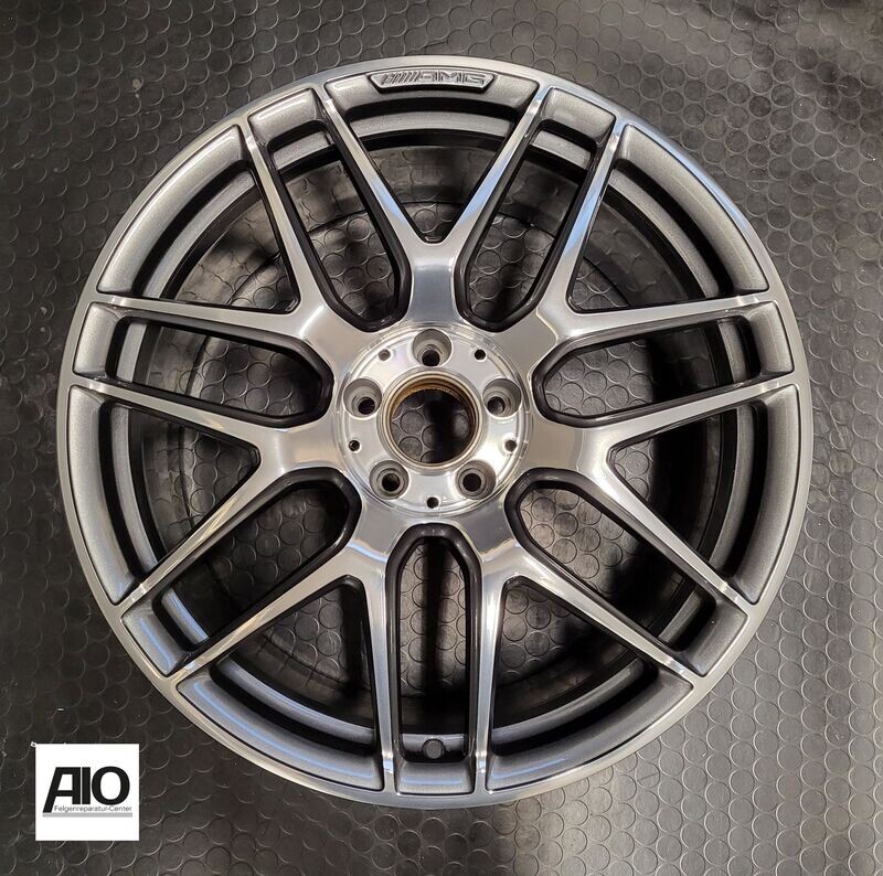 LF1 Original Mercedes Alufelge A2134013000 – AMG-Kreuzspeichen-Rad Grau HGG VA – E63 S AMG ( W212/S212)