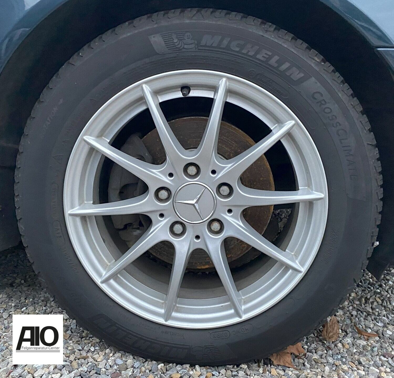 LF1 Original Mercedes Benz Felge A2044015702 – 10-V-Speichen-Design Silber – C-Klasse W204/S204