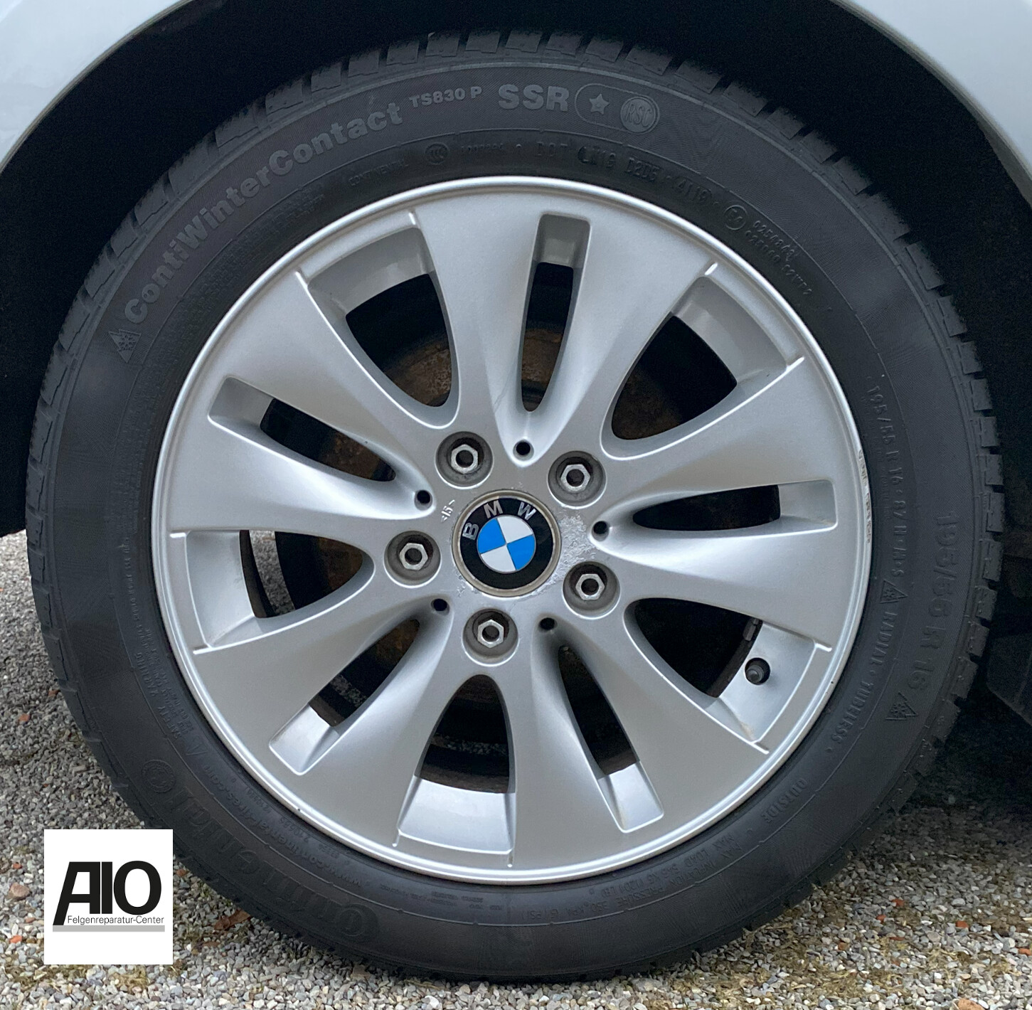 LF1 Original BMW Felge 0433287
 -  V Speiche 229 Silber Komplett Rad Satz - 1er Typ E82 / E81 / E87 / E88