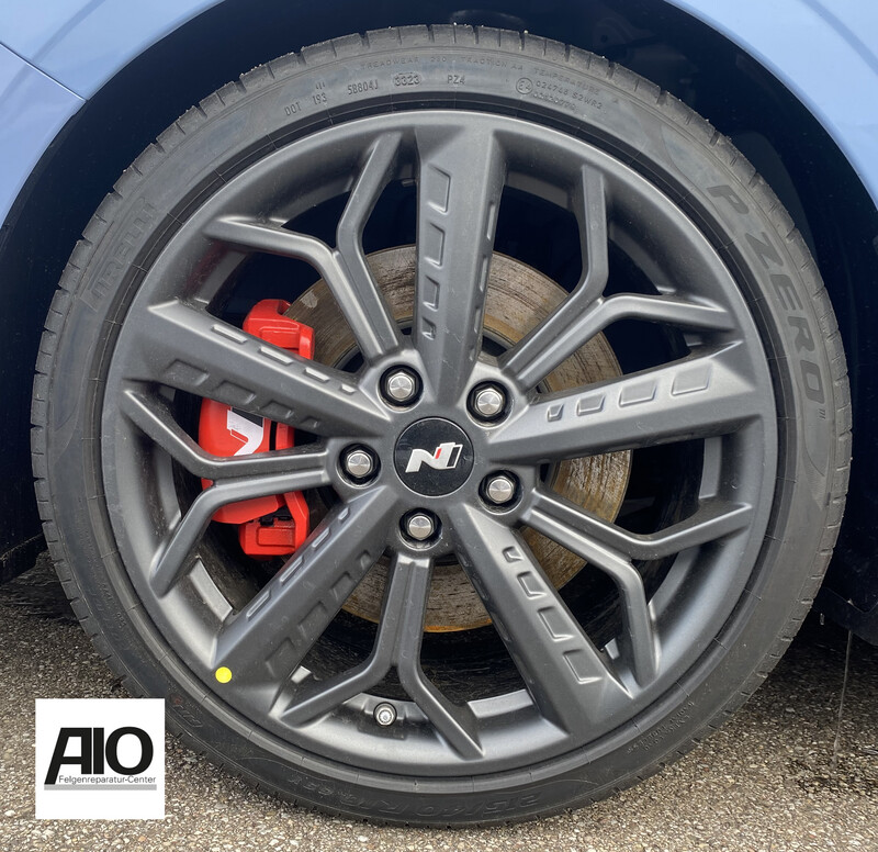 LF1 Original Hyundai Felge 52910C0000 - 10-Speichen-Mischdesign Grau Matt -  i20N / i30N / Tucson / Veloster