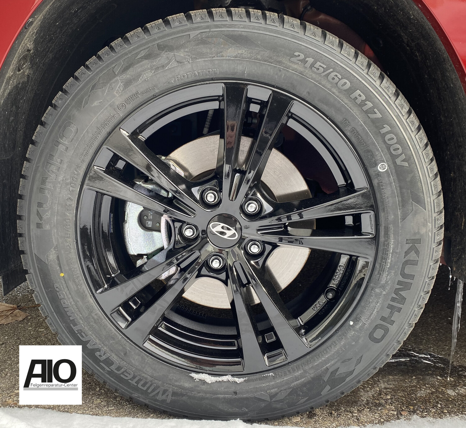 LF1 Original Hyundai Felge KBA 53425 - 5-Doppelspeiche Schwarz - Kona Typ OS ab 2017