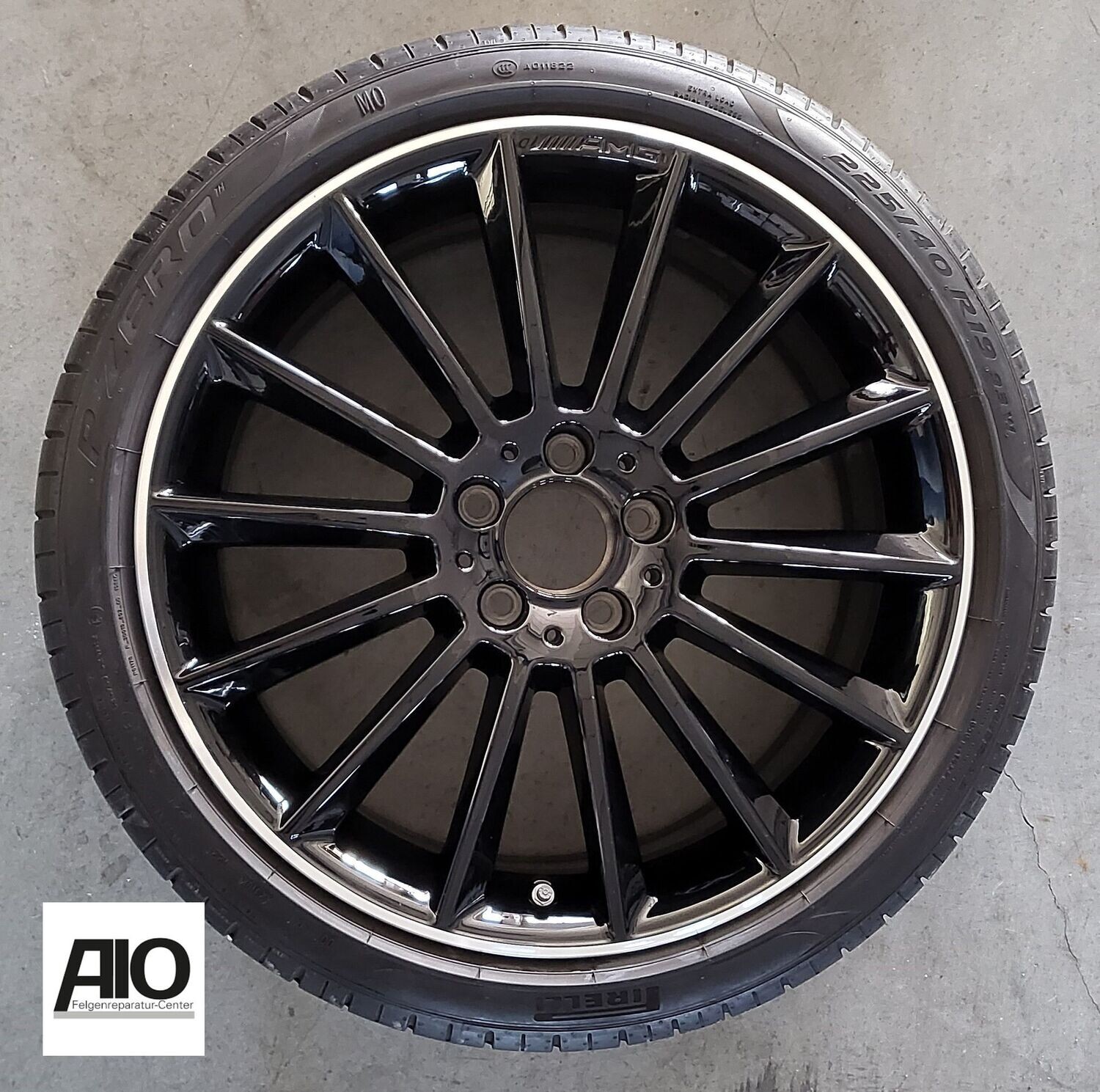 LF1 Original Mercedes Benz Felge A1774011600 – AMG Vielspeichen Design Schwarz HGG – A-Klasse W177, CLA X117  C117, B-Klasse W246