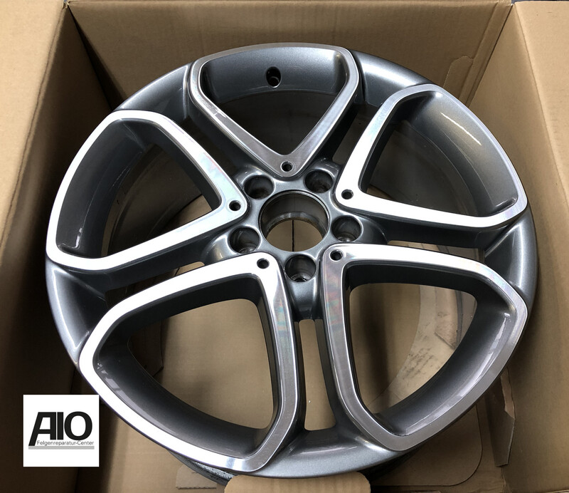 LF1 Original Mercedes Benz Felge A2074012502 – 5-Doppelspeichen-Rad Grau HGG VA –E-Klasse C207 / A207 / W207