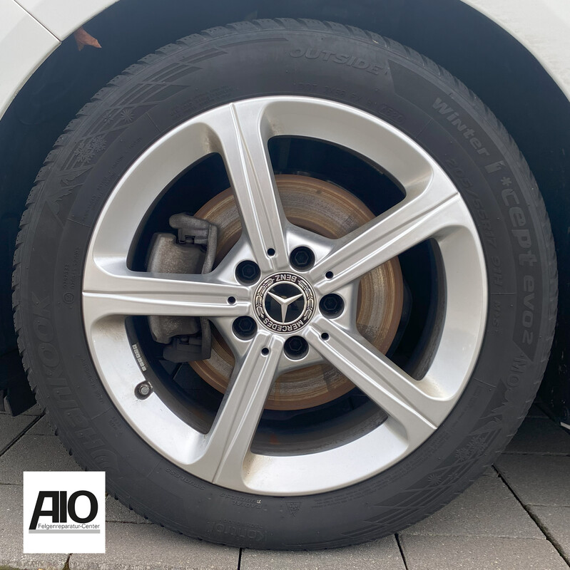 LF1 Original Mercedes Benz Felge A1774011200 – 5-Speichen-Felge Silber – A-Klasse W176 / CLA C117 X117 / B-Klasse W246