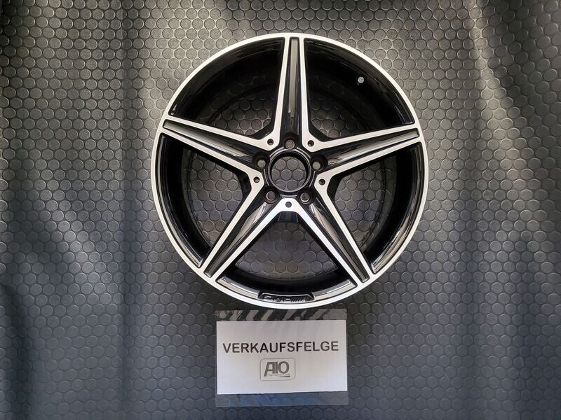 Felge  kaufen Original Mercedes AMG A2054011200 C-Klasse W205 S205 18 Zoll Schwarz hochglanzgedreht Hinterachse
