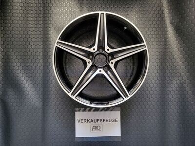 Felge kaufen Original Mercedes AMG A2054011200 C-Klasse W205 S205 18 Zoll Schwarz hochglanzgedreht Hinterachse
