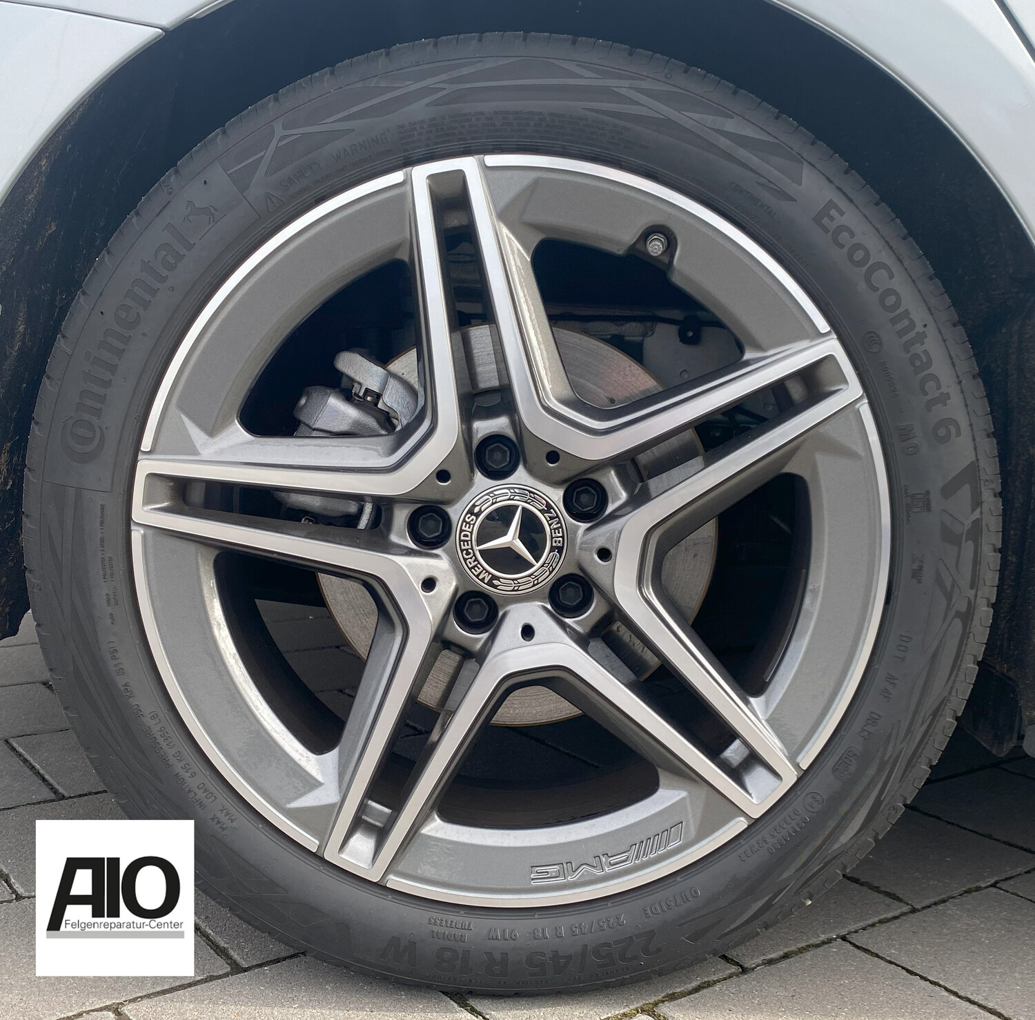 LF1 Original Mercedes Benz Felge A1774011500 – 5-Doppelspeichen-Rad Grau HGG – A-Klasse W177, CLA X117  C117, B-Klasse W246