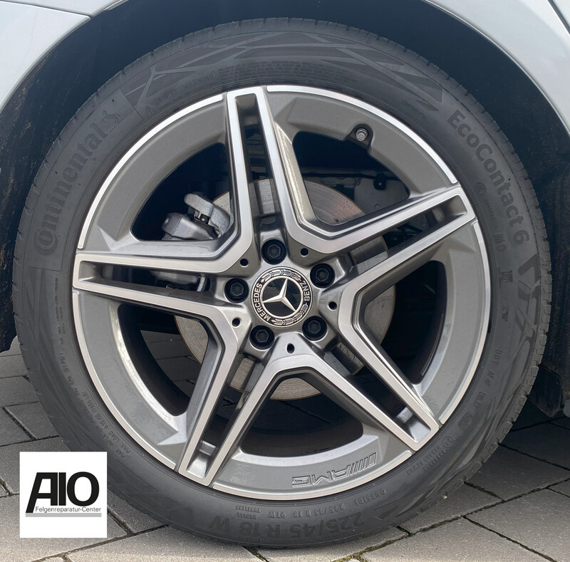 LF1 Original Mercedes Benz Felge A1774011500 – 5-Doppelspeichen-Rad Grau HGG – A-Klasse W177, CLA X117  C117, B-Klasse W246