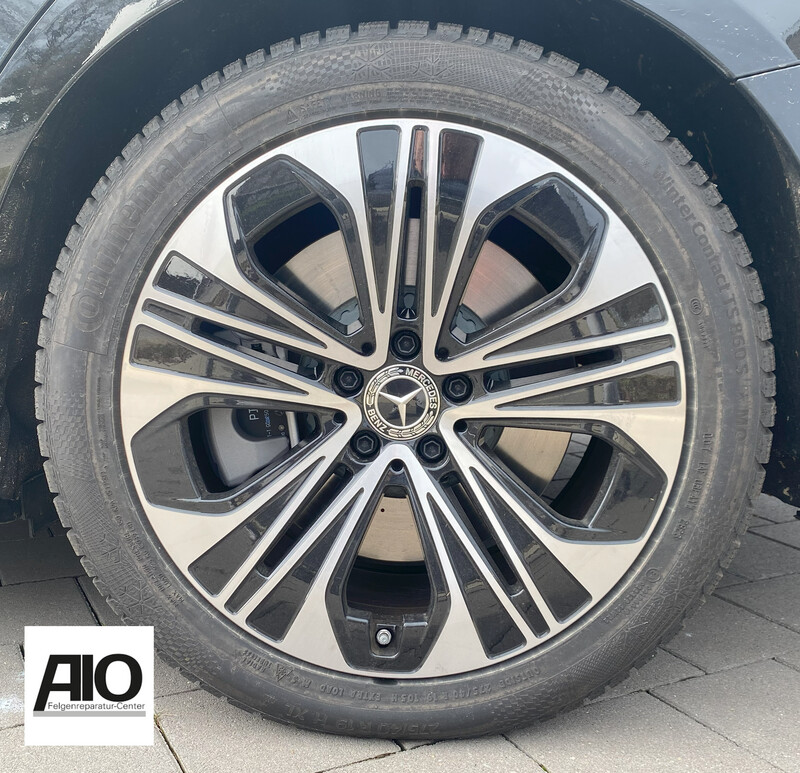 LF1 Original Mercedes Benz Felge A2144012400 – 5-Doppelspeichen-Rad Schwarz HGG HA – E-Klasse W213 / S213