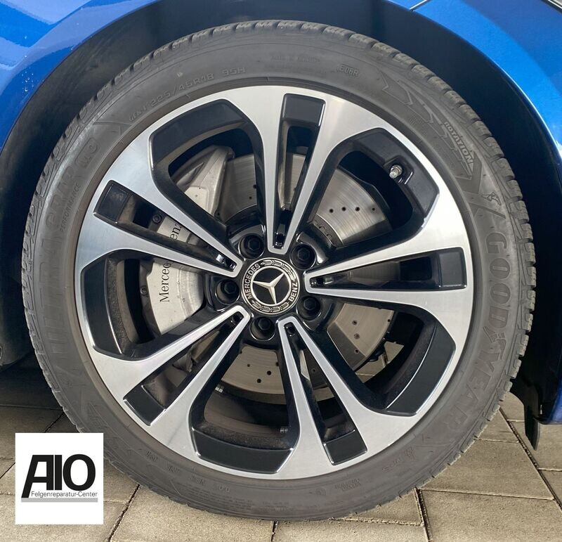 LF1 Original Mercedes Alufelge A2064016200 – 5-Doppelspeichen-Rad Schwarz HGG VA - C-Klasse Typ W206/S206