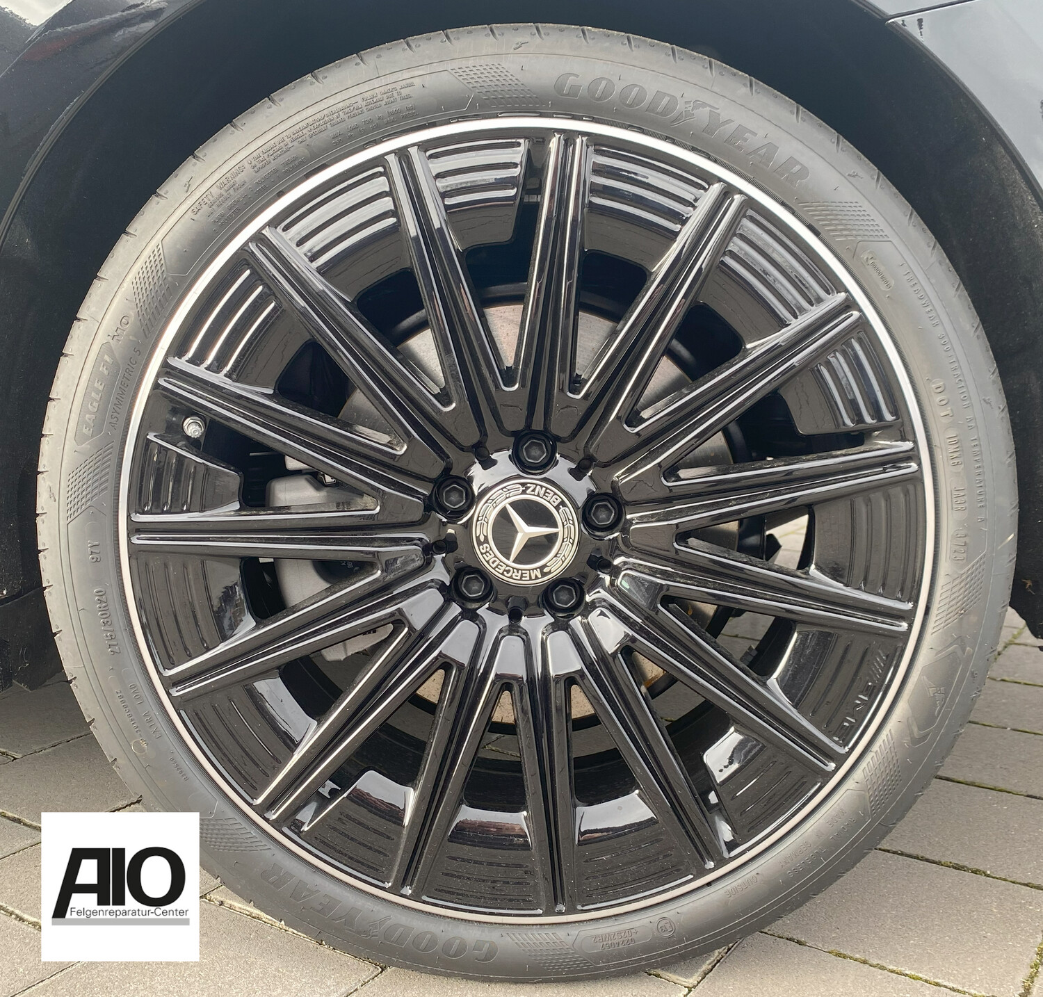 LF1 Original Mercedes Benz Felge A2474015200 – Vielspeichen Rad Schwarz – GLA Typ H247 / GLB Typ X247