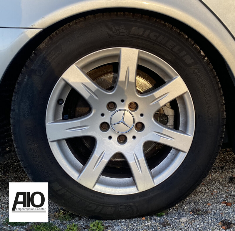 LF1 Original Mercedes Benz Felge   A2114016802 – 7-Speichen-Rad Silber -  E-Klasse W211 S211