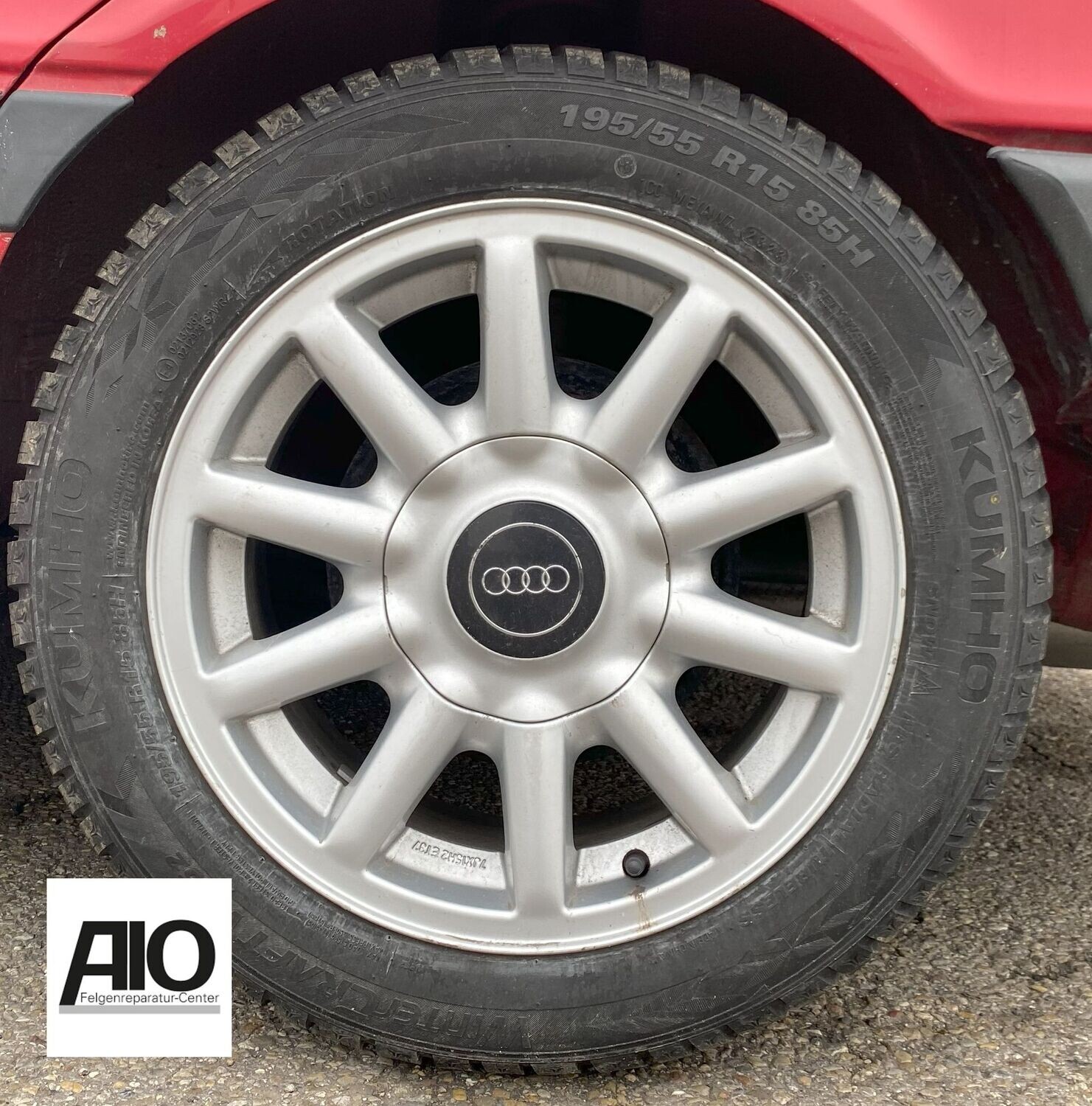 LF1 Original Audi Felge 8A0601025C - Speedline SL715 10-Speiche Silber - Audi 80 Typ B4