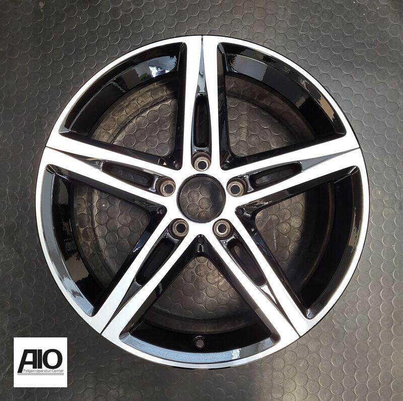 LF1 Original Mercedes Benz Felge A1774010700 – 5-Doppelspeichen-Rad Schwarz HGG  – A-Klasse W177 / B-Klasse W247 / CLA X118 C118