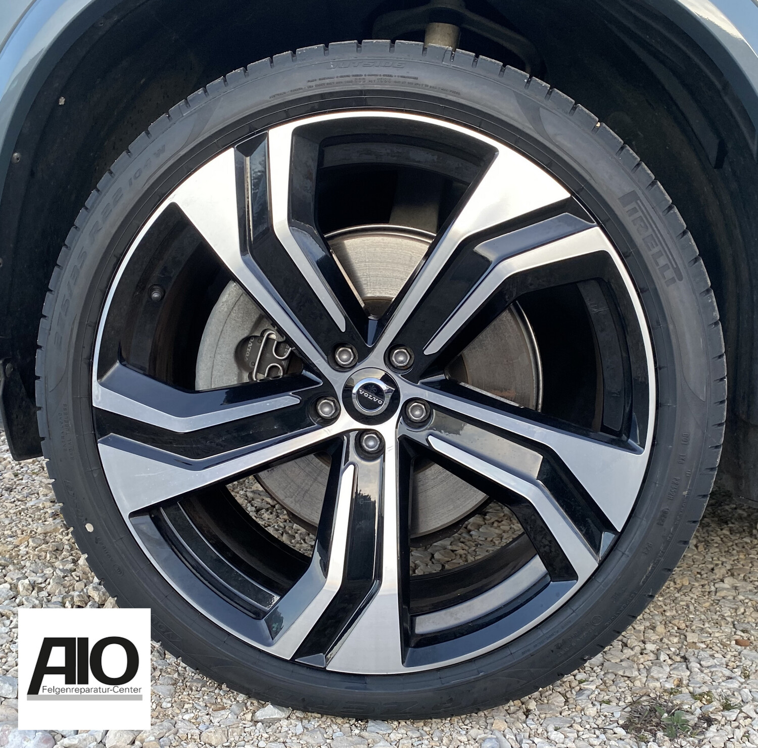 LF1 Original Volvo Felge 32209412 - 5 Double Spoke Black HGG 1096 – XC90