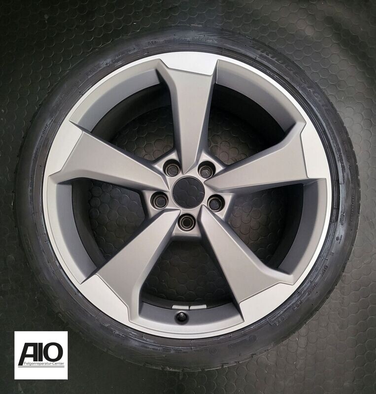 LF1 Original Audi Felge 8W0601025CG  - 5-Arm ROTOR II Design Grau HGG Matt - A4 Typ B9 / 8W ab 2016 -