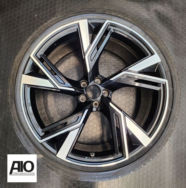 LF1 Original Audi Felge 4K0601025T - 5 V Speichen Design HGG Trapez  Dunkelgrau - RS6 / RS7 Typ 4K