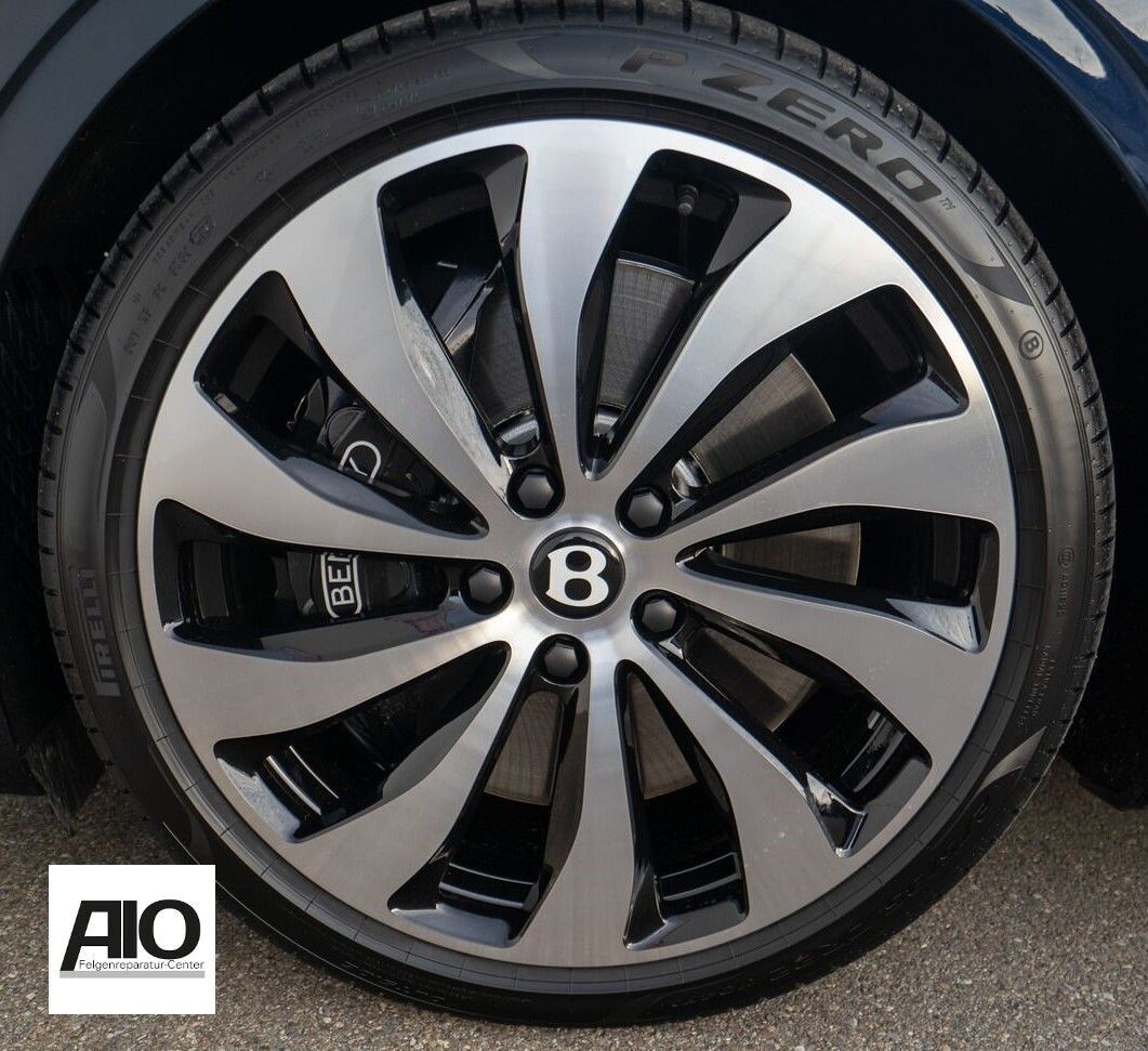LF1 Original Bentley Felge 3SE601025AB - 10-Speichen-Design Schwarz Matt HGG VA - Continental GT GTC